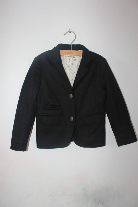 tweedehands zwarte blazer in maat 98-104 van bonpoint voor een meisje