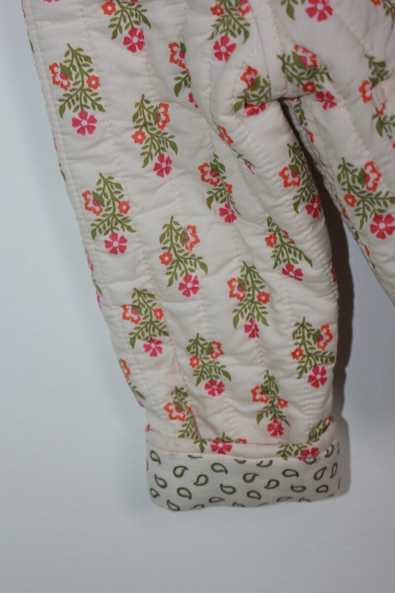 preloved katoenen gebloemde jas in multicolour voor het tussenseizoen van monoprix in maat 110 voor een meisje