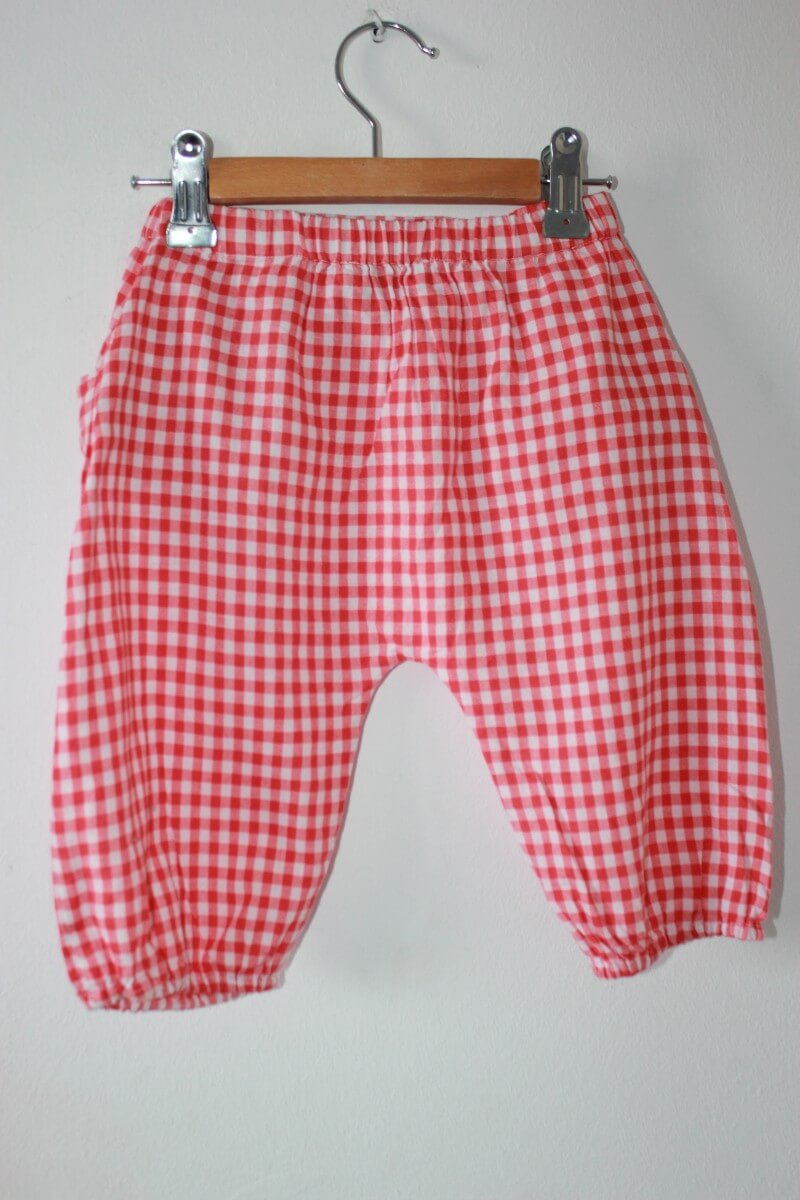 tweedehands-rood-wit-geruite-broek-maat-74-baby-meisje-tartine-et-chocolat