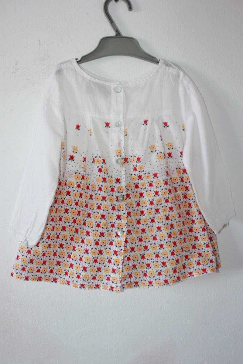 tweedehands-gebloemde-blouse-lange-mouwen-dpam-maat-80-baby-meisje