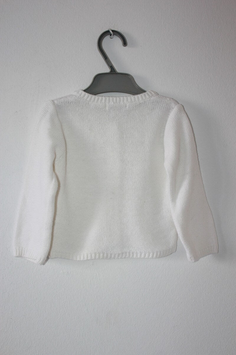 tweedehands ecru vest voor baby maat 62 grain de ble