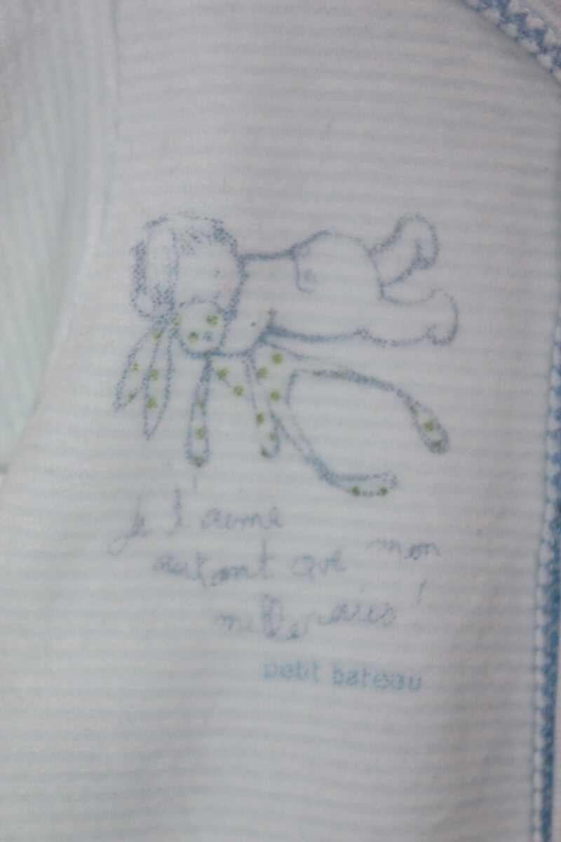 tweedehands velours boxpakje maat 50 petit bateau
