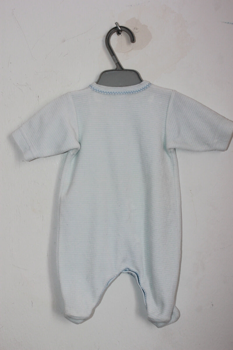 tweedehands velours boxpakje maat 50 petit bateau