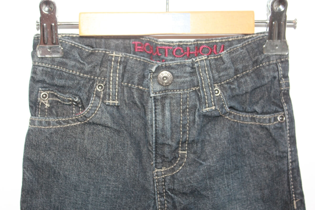 tweedehands unisex katoenen rechte jeans in maat 80 van bout'chou