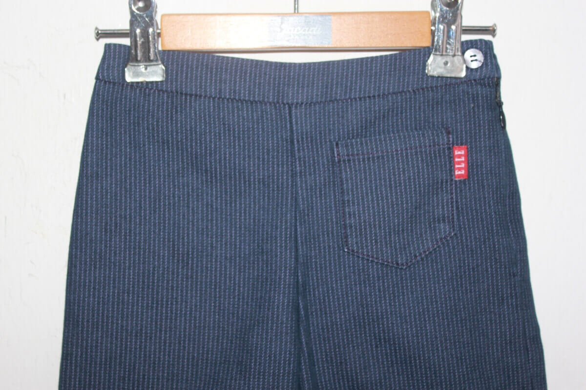 tweedehands donkerblauwe lange broek in maat 98 voor een meisje van elle