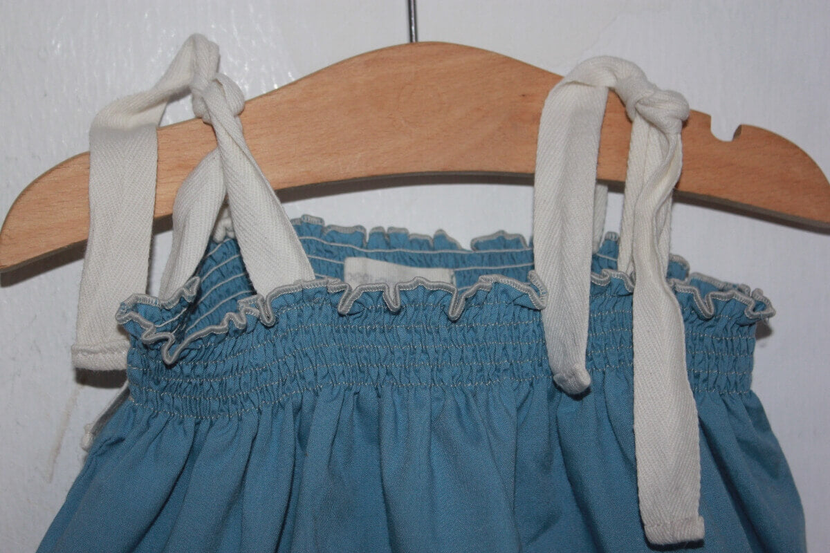 tweedehands katoenen zomers blauw setje in maat 74 voor een baby meisje van mi pequeno lucas