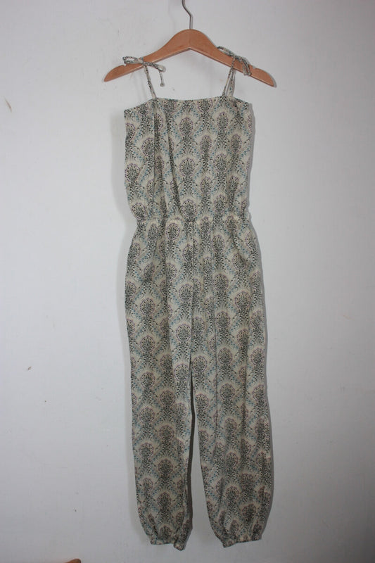tweedehands zomerse liberty jumpsuit in multicolour van bonpoint, maat 122-128