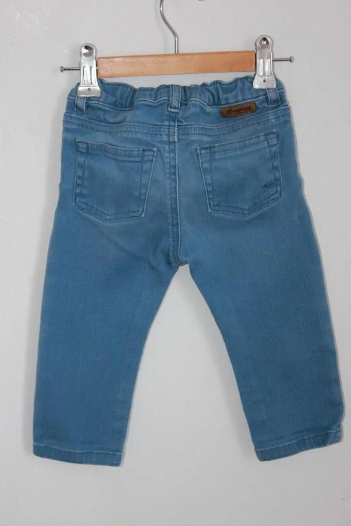 tweedehands unisex jeans van bonpoint in maat 74