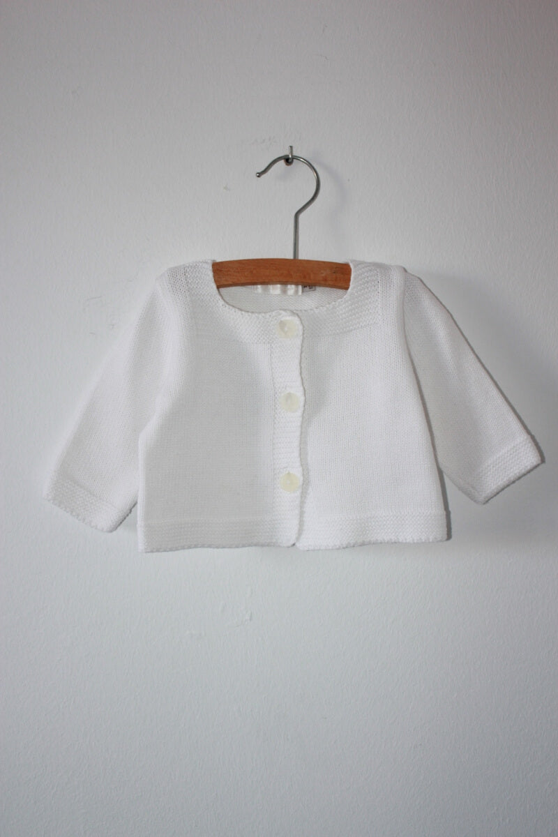 tweedehands-wit-vest-maat-62-baby-meisje-clayeux