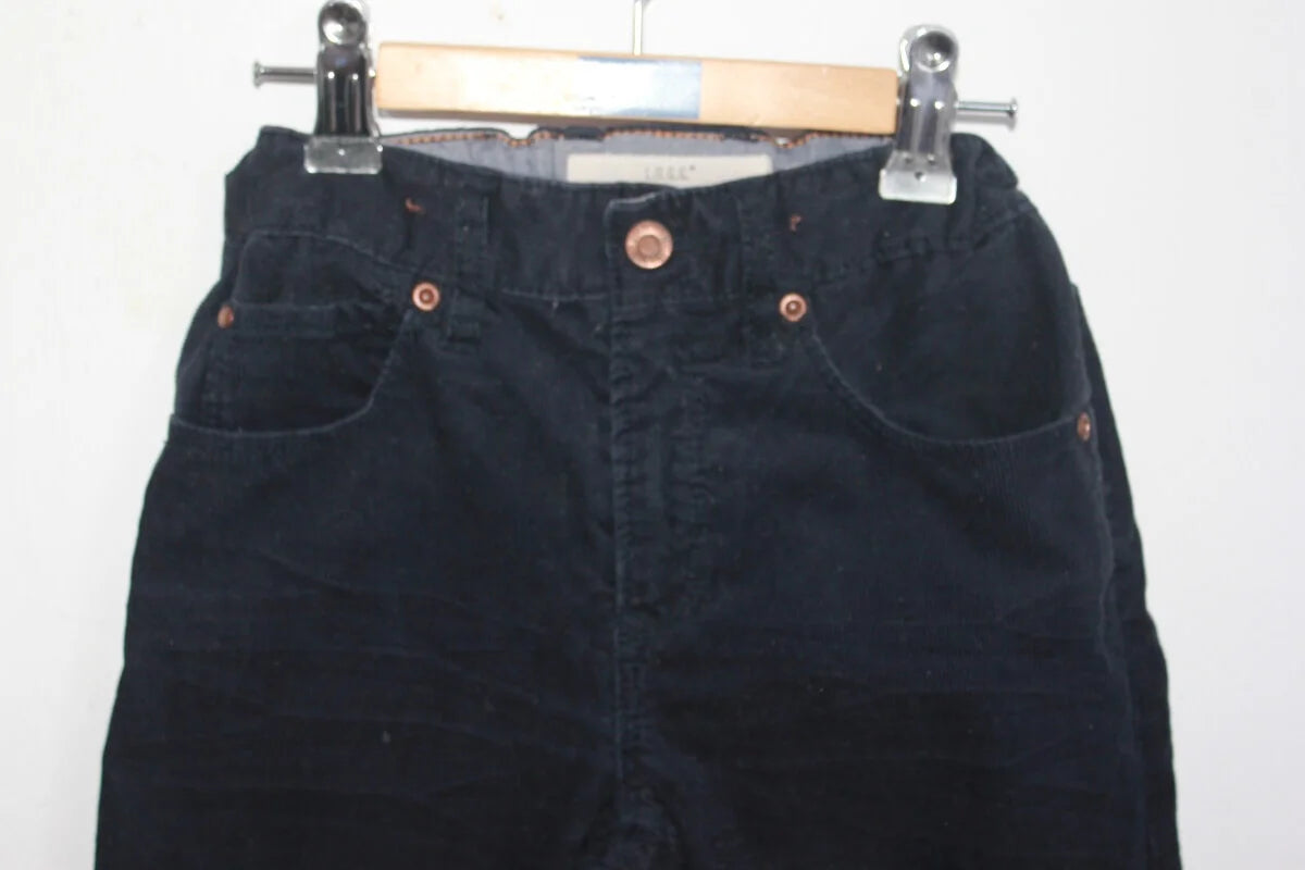 tweedehands-donkerblauwe-unisex-corduroy-lange-broek-maat-122-hennes-en-maurtitz