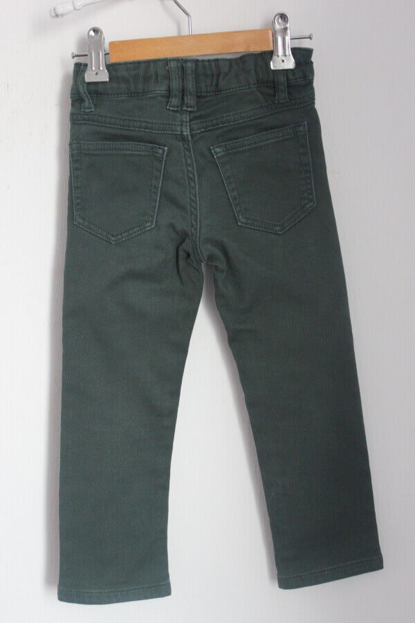tweedehands-donkergroene-lange-broek-maat-92-monoprix