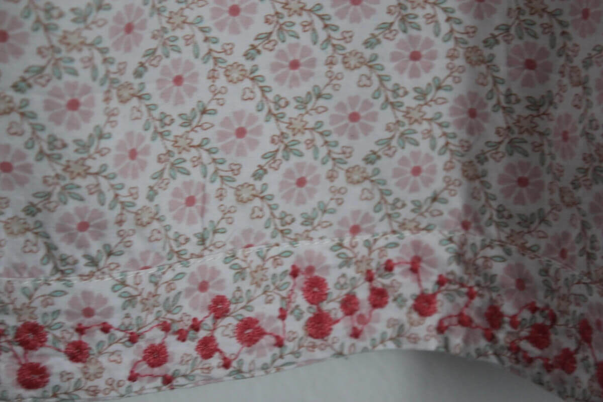 tweedehands-zomerse-jurk-flowerprint-multicolour-driekwart-mouwen-zara-home-maat-86-baby-meisje
