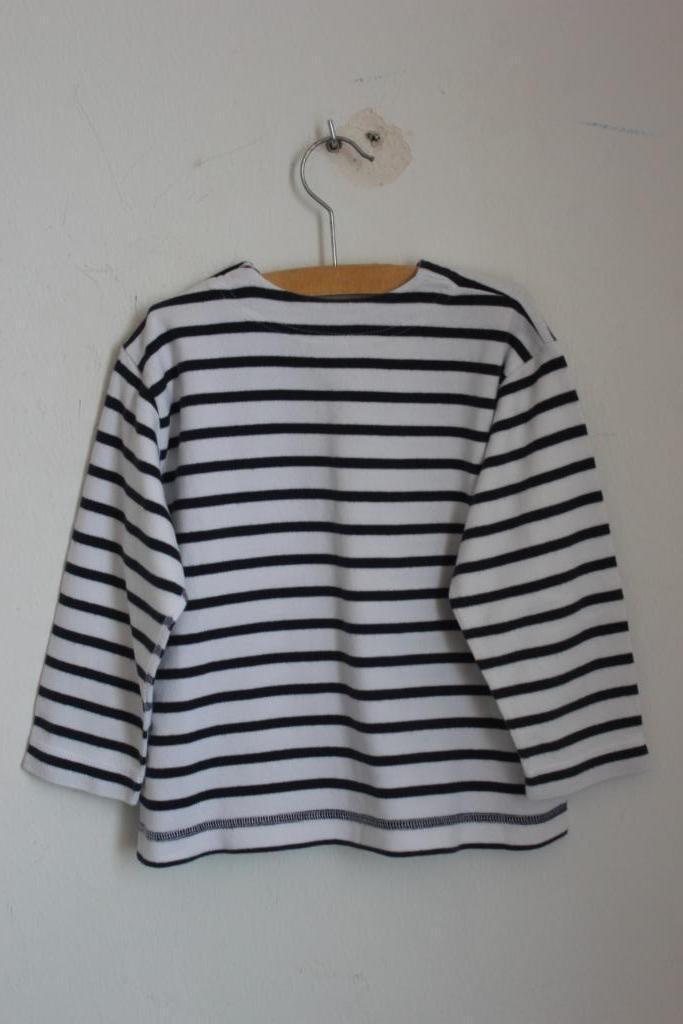 tweedehands-wit-donkerblauw-gestreepte-mariniere-petit-bateau-unisex-maat-98
