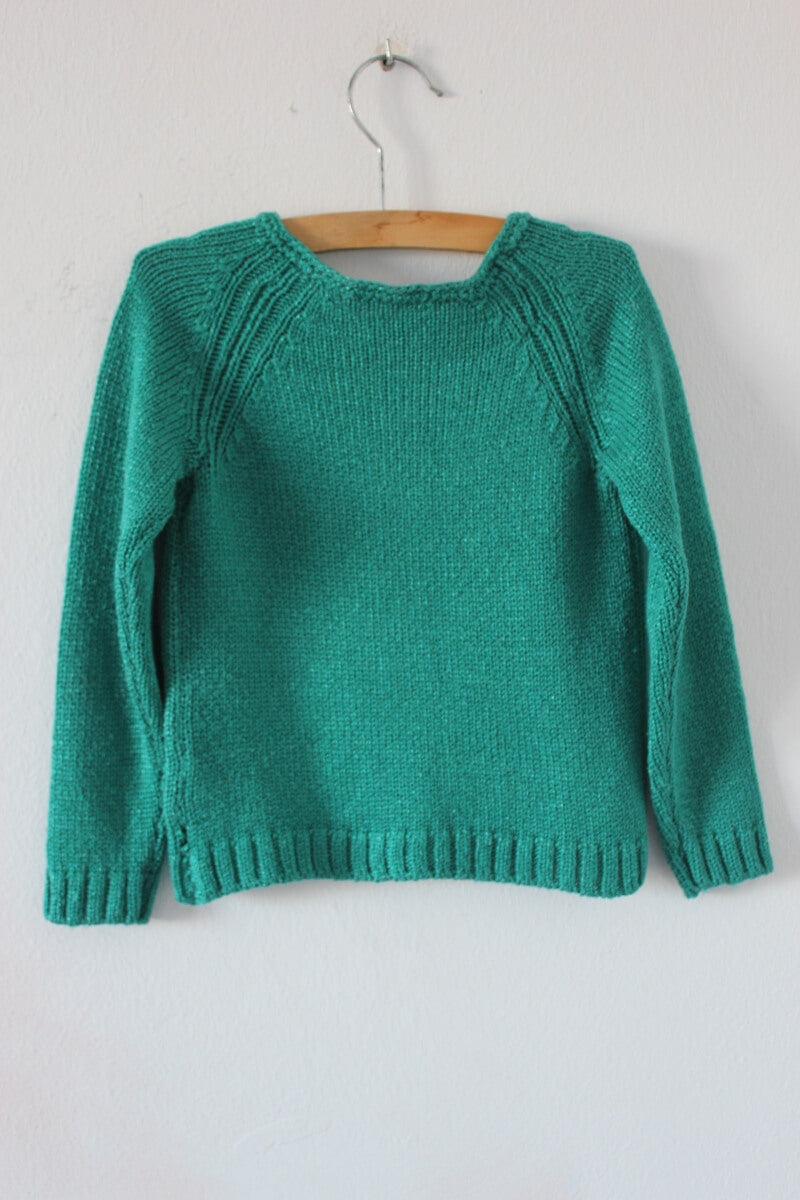 tweedehands-groene-trui-maat-92-meisje-bonpoint