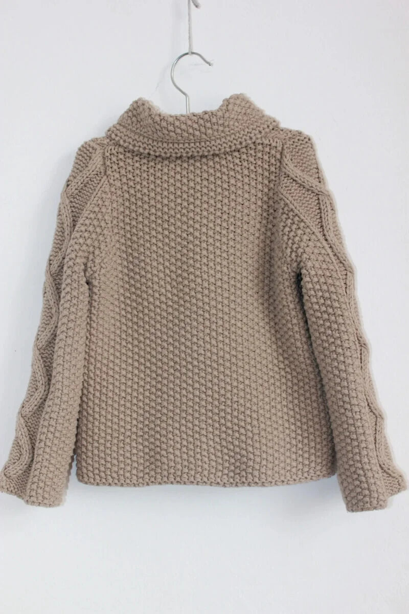 tweedehands-beige-vest-maat-104-meisje-benetton