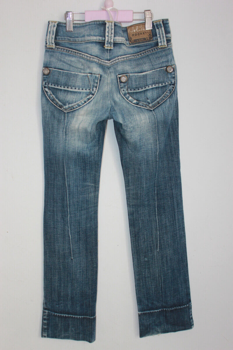 tweedehands-blauwe-jeans-nolita-maat-146-meisje