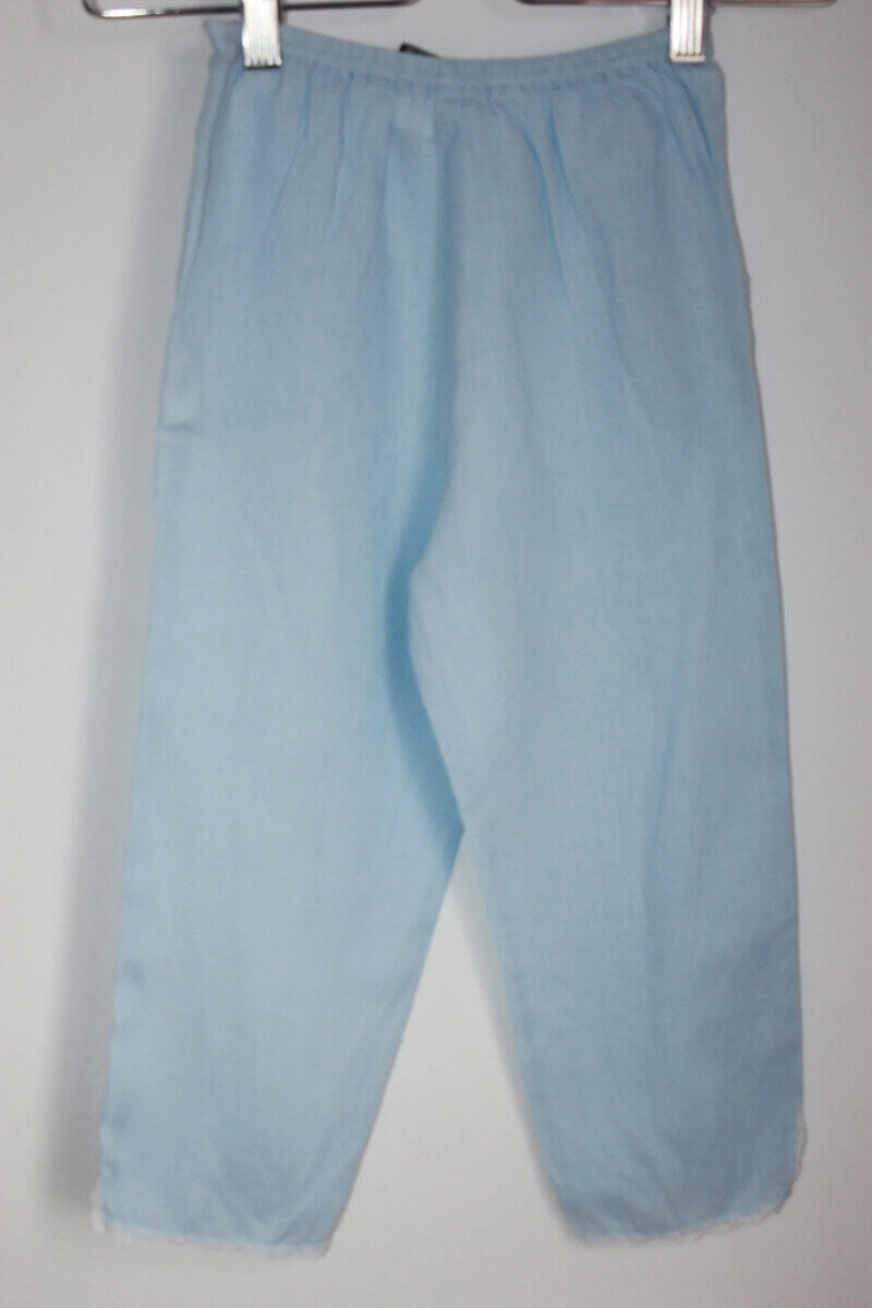 tweedehands-lichtblauwe-linnen-broek-maat-116-lili-gaufrette