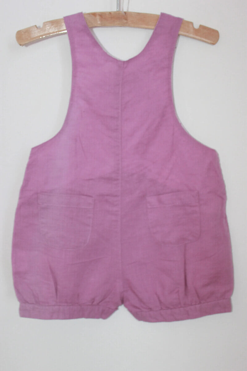 tweedehands-mauve-zomerse-korte-salopette-maat-74-baby-meisje-boutchou
