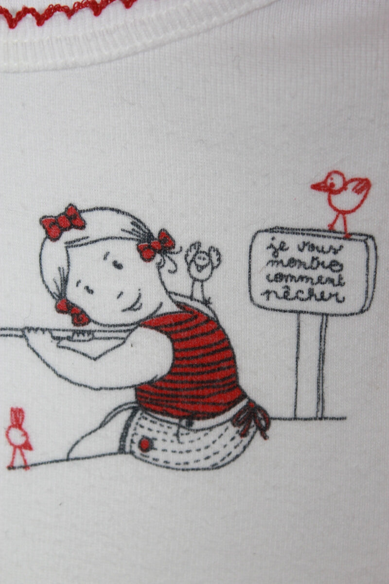 tweedehands-wit-shirt-korte-mouwen-vissend-meisje-maat-68-petit-bateau