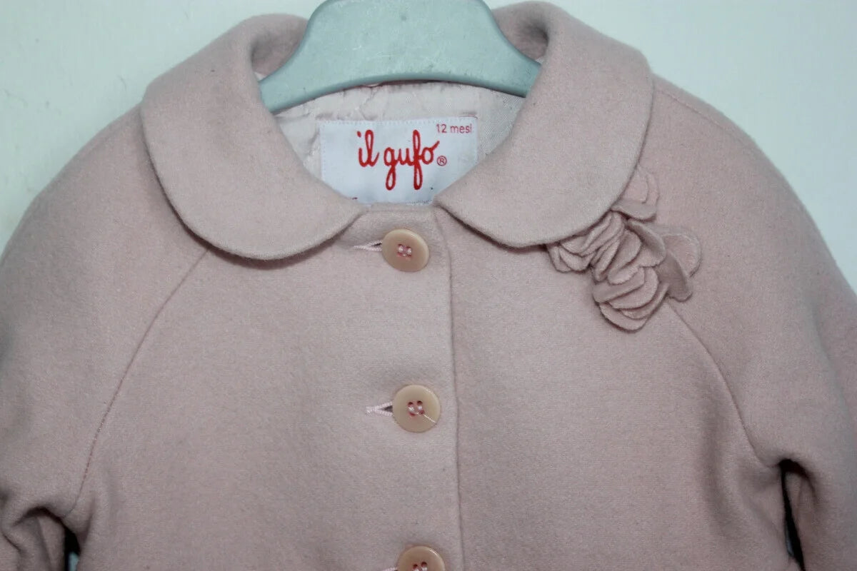tweedehands-poederroze-chique-jas-maat-74-baby-meisje-il-gufo