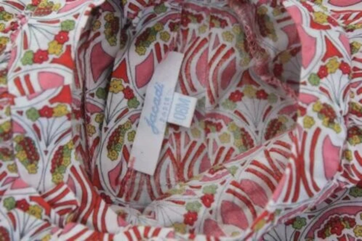 tweedehands katoenen liberty blouse van jacadi in multicolour met korte mouwen maat 68 voor een baby meisje