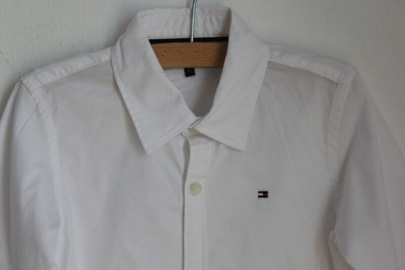 tweedehands-wit-overhemd-lange-mouwen-maat-92-jongen-tommy-hilfiger