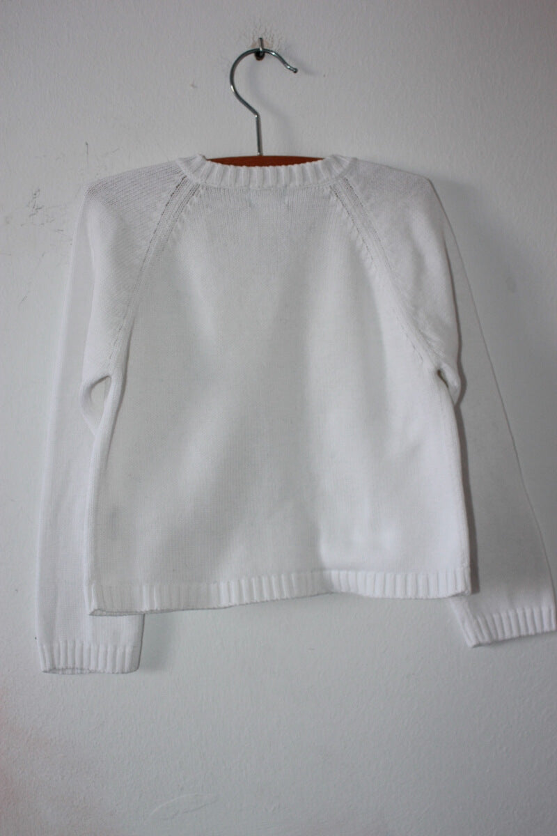CYRILLUS white cardigan - size 2 years - 92 cm