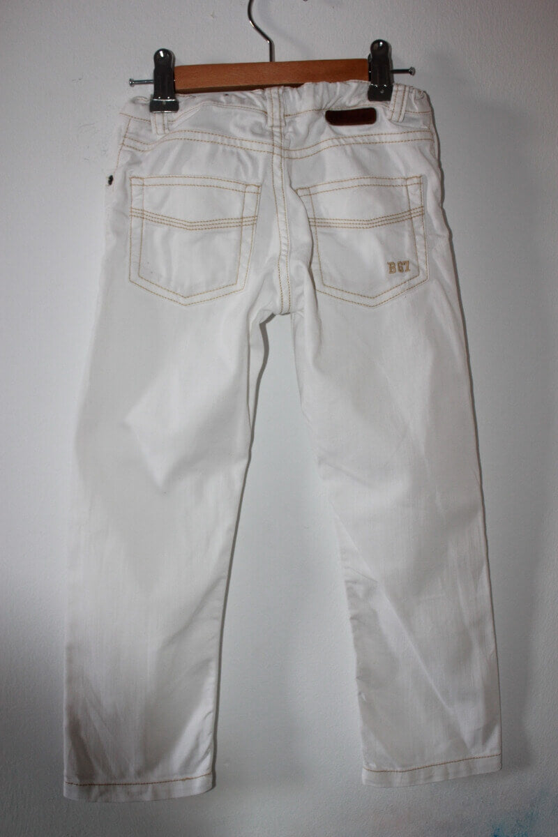 tweedehands-witte-lange-jeans-maat-98-unisex-bonpoint