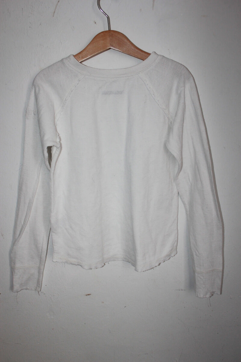 tweedehands-wit-grijze-trui-unisex-maat-128-zadig-et-voltaire