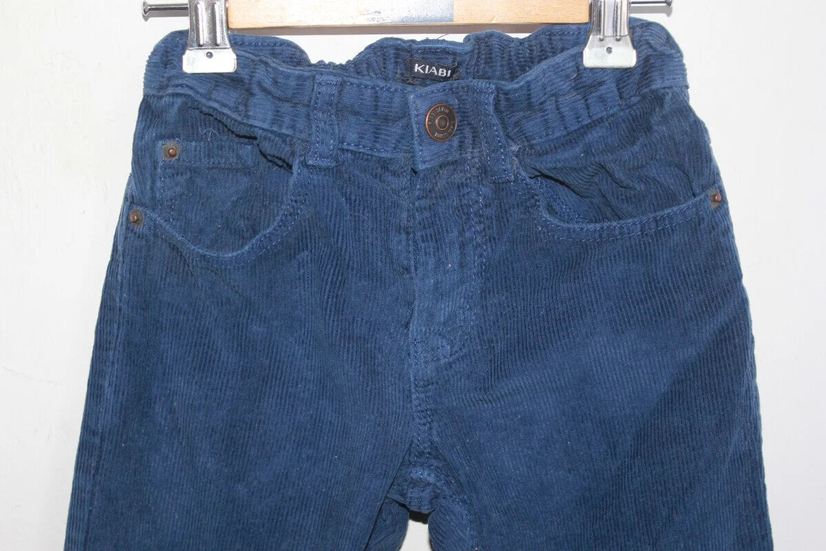 tweedehands-koningsblauwe-lange-broek-corduroy-maat-122-kiabi