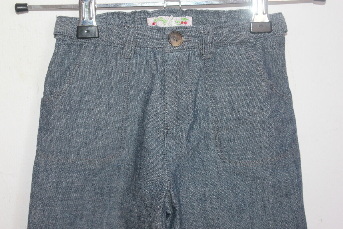 tweedehands-blauwe-zomerse-lange-broek-maat-74-baby-bonpoint