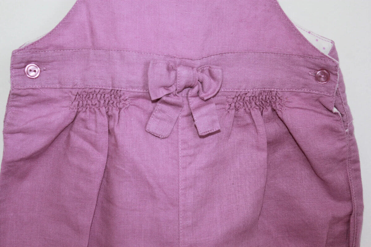 tweedehands-mauve-zomerse-korte-salopette-maat-74-baby-meisje-boutchou