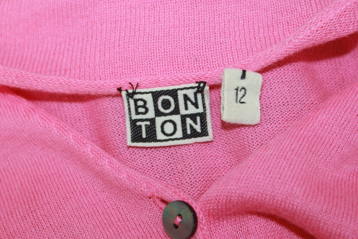 tweedehands-roze-vest-maat-146-meisje-bonton