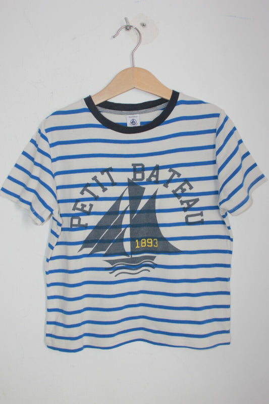 tweedehands-gestreept-shirt-korte-mouwen-petit-bateau-maat-128
