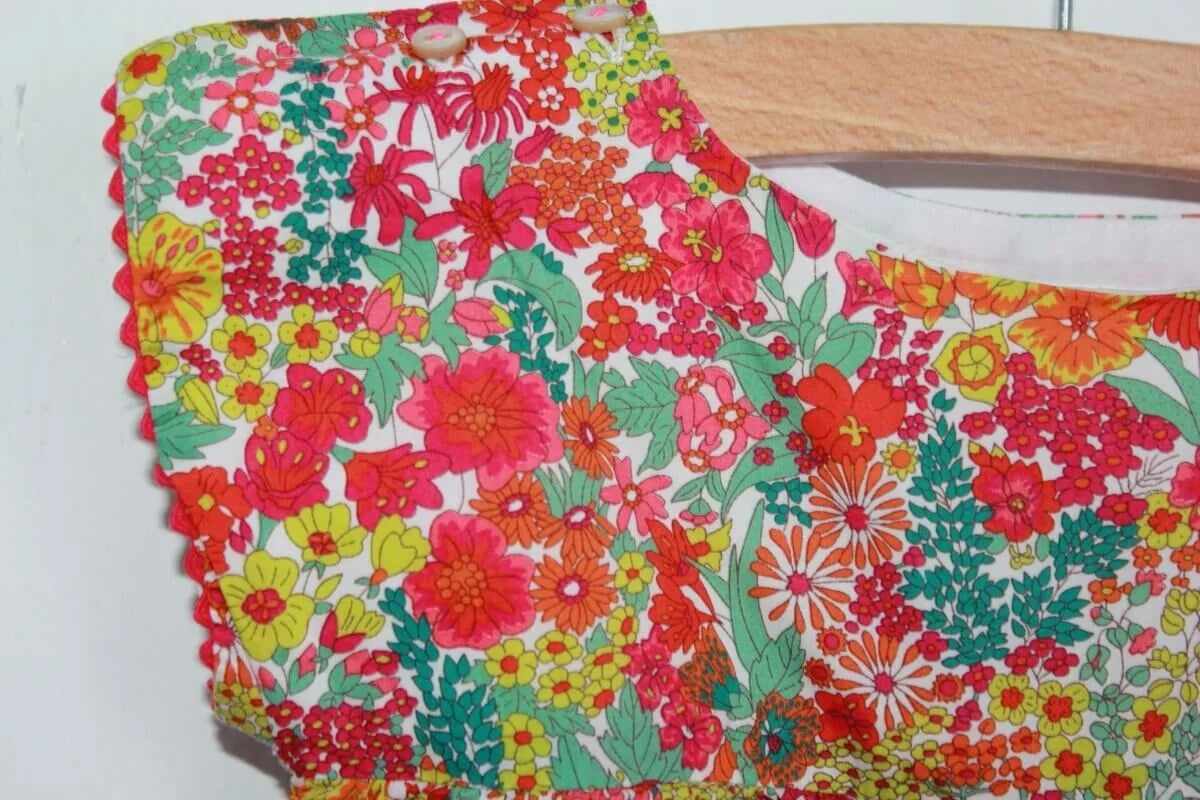liberty blouse in multicolour van jacadi met korte mouwen maat 68 voor een baby meisje